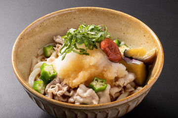 梅おろし豚しゃぶ冷やしうどん