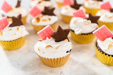 S'mores cupcakes