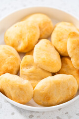 Homemade naan dippers