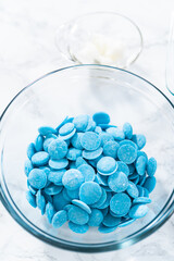 Mermaid chocolate pretzel rods