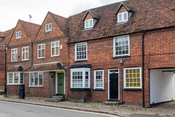 Foto op Canvas Grade II listed period houses on Church Street, Princes Risborough © Kevin Hellon