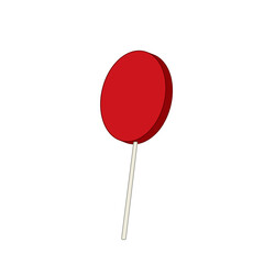 Isolated colored lollipop candy icon Vector