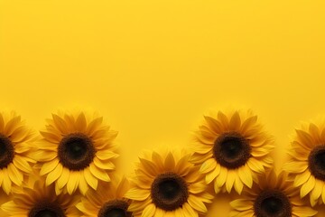 ひまわりの背景素材　with generative ai