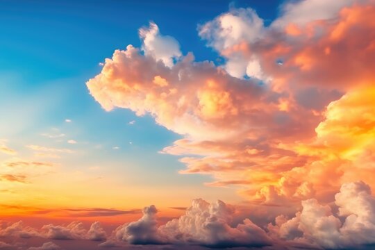 beautiful sky and clouds sunset photoraphy Generated AI © NikahGeh