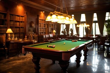 billiard room decoration design ideas photoraphy Generated AI