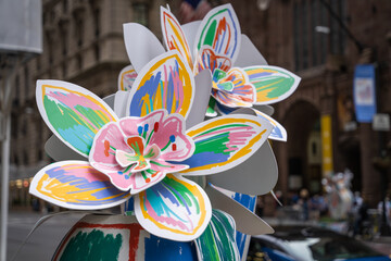 Flower art in New York