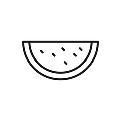 Editable Icon of Watermelon beach concept, Vector illustration isolated on white background. using for Presentation, website or mobile app