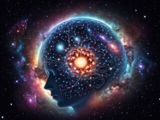 Obraz premium Colorful Brain art