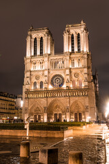 Fototapeta na wymiar Notre Dame de Paris cathedral, France