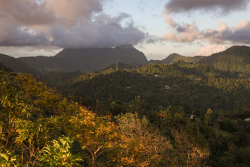 Saint Lucia, view from the Tet Paul Natural Trail