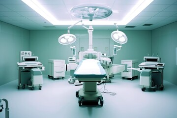 Empty Operating theater close up photography