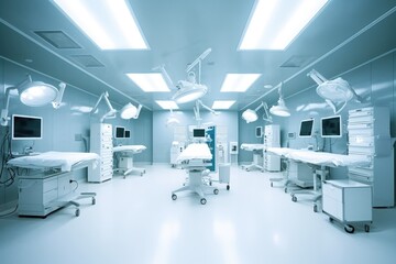 Empty Operating theater close up photography