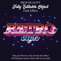 3d retro game text style editable font effect
