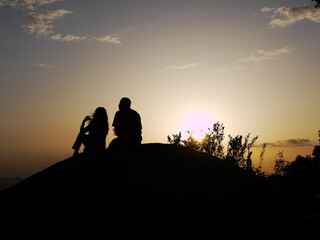 Fototapeta premium People silhouette.