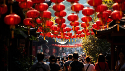 Enchanting Moonlit Celebrations: Captivating Visual Journey through the Traditions of the Mid-Autumn Festival in China traditional lanterns