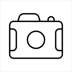 Camera Icon in trendy flat style isolated on grey background. Camera symbol for your web site design, logo, app, UI. Vector illustration, EPS10.