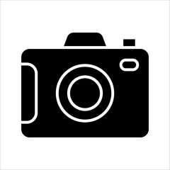 Camera Icon in trendy flat style isolated on grey background. Camera symbol for your web site design, logo, app, UI. Vector illustration, EPS10.