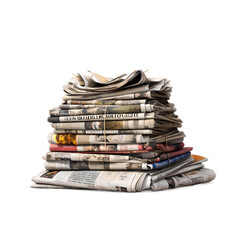 Newspaper Stack Pile