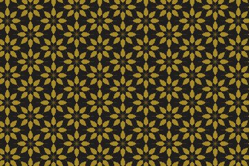 flower seamless pattern with ornament