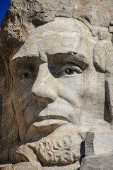 Fototapeta na wymiar The four presidents at Mount Rushmore National Park in South Dakota 