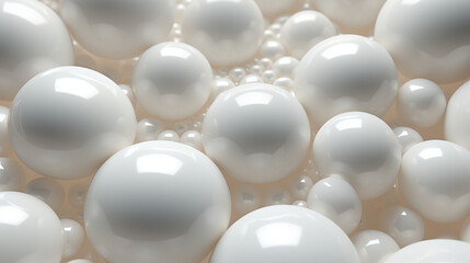 Ball white background abstract with Generative Ai. 