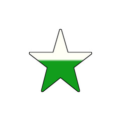 illustration of a green 1 star icon for twigs and others
