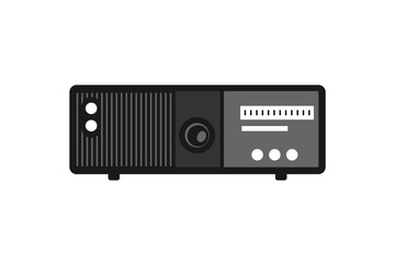 vintage radio. Retro radio. vector illustration  isolated on background. Simple radio icon Vector illustration, EPS10. - Vector.