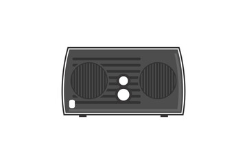 vintage radio. Retro radio. vector illustration  isolated on background. Simple radio icon Vector illustration, EPS10. - Vector.