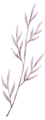 Fototapeta premium watercolor leaf illustration