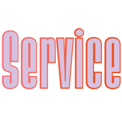 Service word art