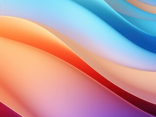 multi coloured rainbow color background wallpaper with gradients, generative ai