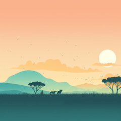 Savanah Animal Landscape