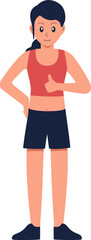 Good Female Runner Illustration Vector