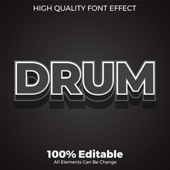 Fototapeta premium simple grey modern bold text style editable font effect