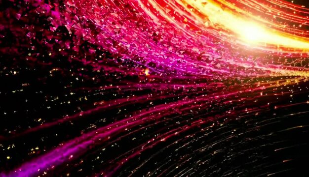 luxury colourfull vertical particles optical fiber
