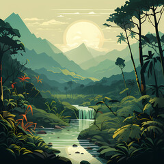 Rain Forest Landscape