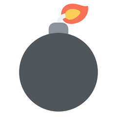 Fototapeta premium bomb vector icon