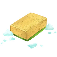 soap and sponge