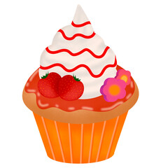 cupcake with cherry