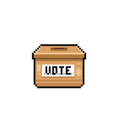vote box inbox in pixel art style