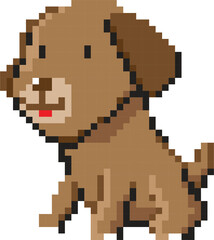 Obraz premium Christmas pixel art elements, 8 bit style graphic paint isolated with transparent background(PNG)