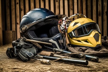 Fototapeta premium motor cross tools and tools and equipment photography
