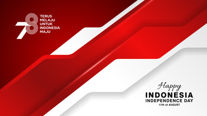 Dirgahayu RI Ke-78 Banner design, 78th Indonesia independence day with stylish design