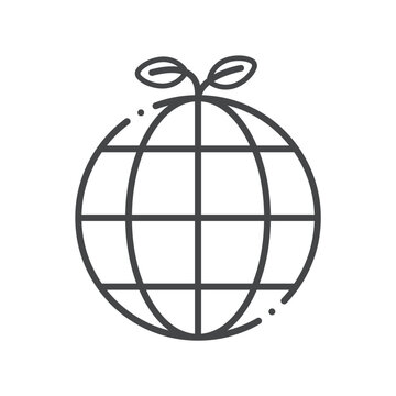 recommend clip art: 芽が生えたシンプルな地球のアイコン - 脱炭素･エコ･環境保護のイメージ素材
                    