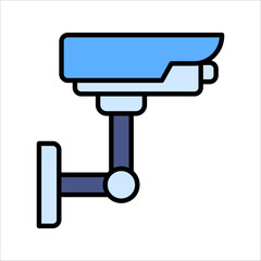 CCTV icon, Security Camera Icon Vector Template Illustration Design on white background