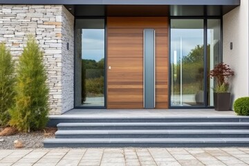 Fototapeta premium realistic Doorstep minimalist design ideas photography