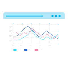 business graph with arrow	