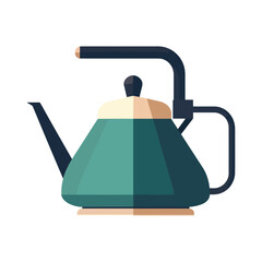 Hot tea poured from kettle handle
