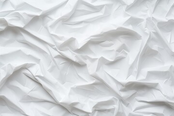 Obraz premium white crumpled paper like background. generative ai. 