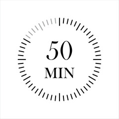 50 minutes timers Clocks, Timer 50 min icon.
